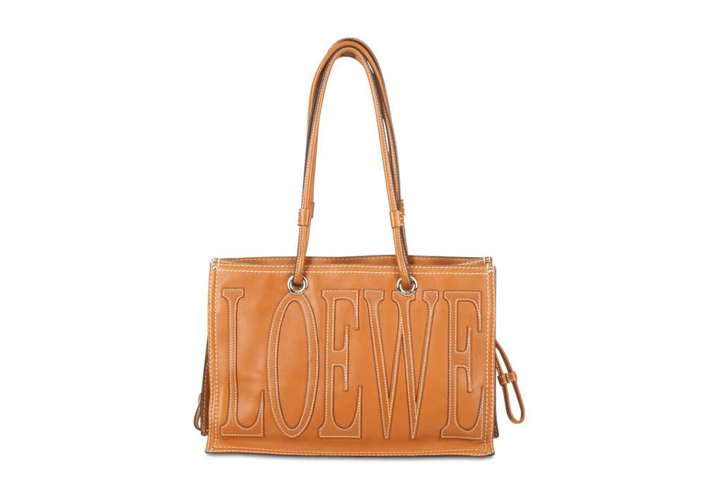 Lot 200 - Loewe Tan Leather Shoulder Bag, 'LOEWE' to one...