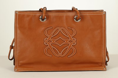 Lot 200 - Loewe Tan Leather Shoulder Bag, 'LOEWE' to one...