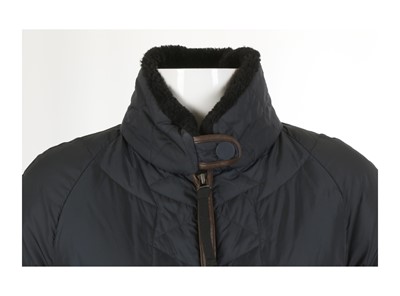 Lot 47 - Marni Navy Quilted Coat, parka style jacket,...