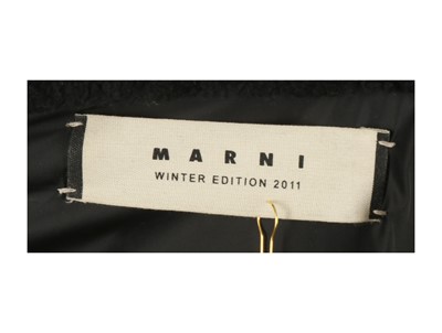 Lot 47 - Marni Navy Quilted Coat, parka style jacket,...