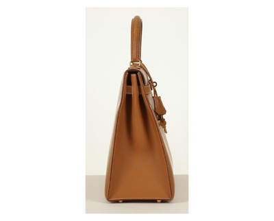 Lot 202 - Hermes Tan Barenia Kelly Sellier 35, c. 1997,...