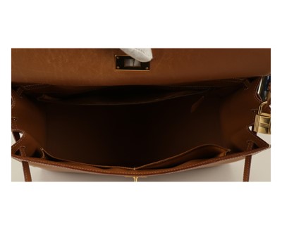 Lot 202 - Hermes Tan Barenia Kelly Sellier 35, c. 1997,...