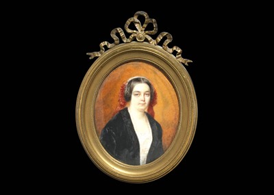 Lot 46 - JENNY GIRBAUD (FRENCH 1822 - 1894) Portrait...