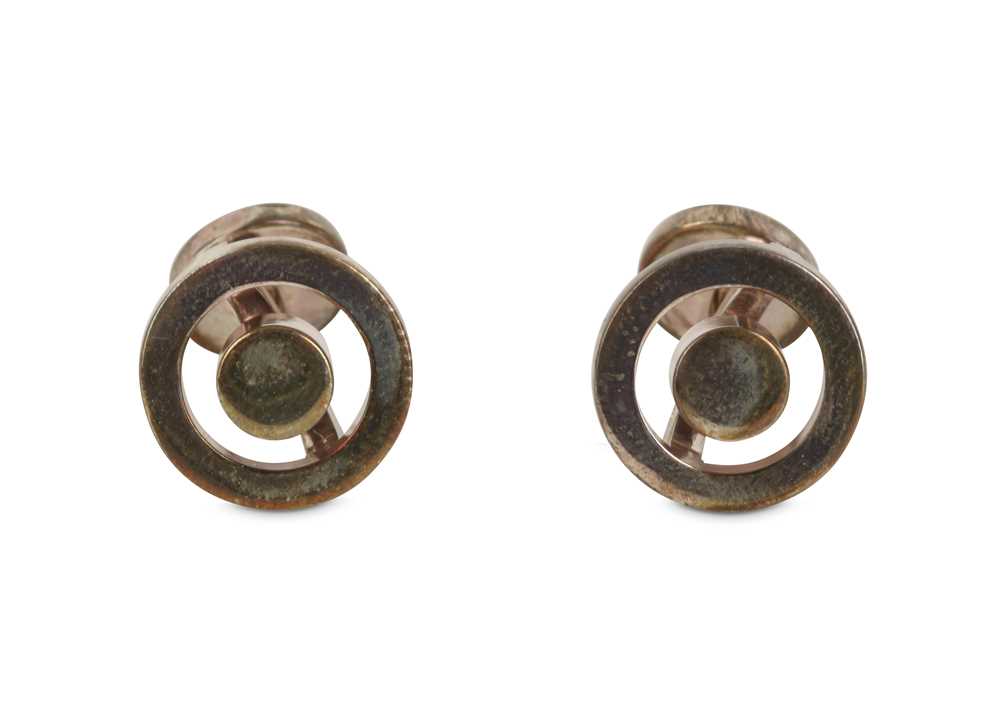 Lot 309 - Hermes Silver Cufflinks, signed and marked...