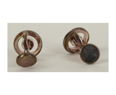 Lot 309 - Hermes Silver Cufflinks, signed and marked...