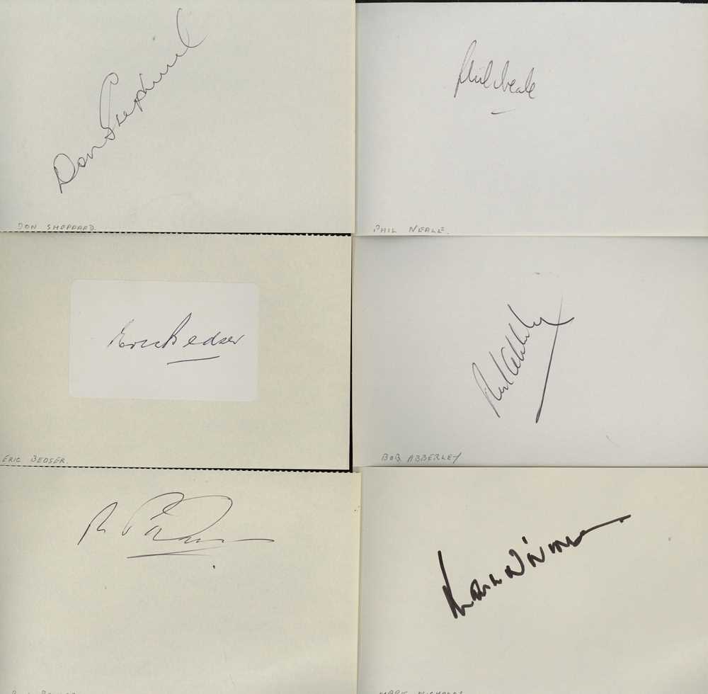 Lot 281 - Cricket.- A collection of 35 autographs