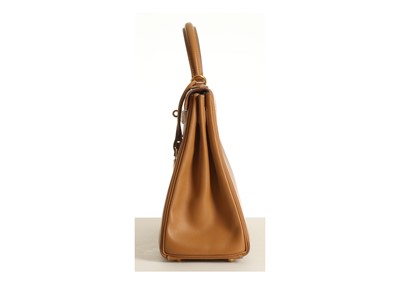 Lot 201 - Hermes Vache Naturelle Kelly Retourne 32, c....