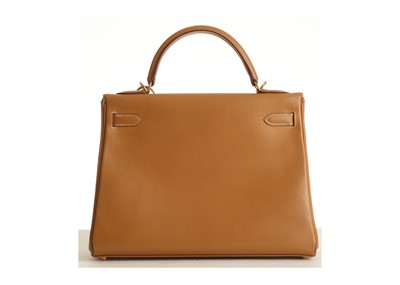 Hermes Kelly Handbag Vache Natural with Gold Hardware 32 Brown