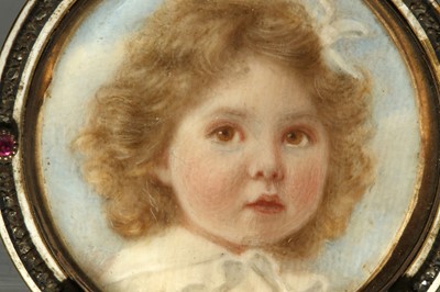 Lot 55 - ENGLISH SCHOOL (CIRCA 1895) Portrait miniature...