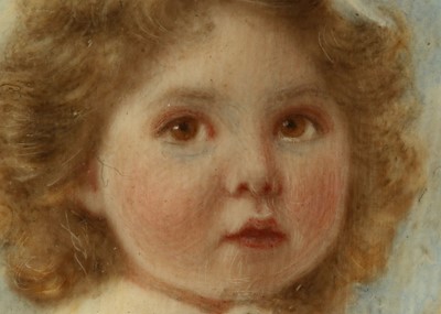Lot 55 - ENGLISH SCHOOL (CIRCA 1895) Portrait miniature...