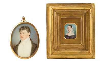 Lot 98 - ENGLISH SCHOOL (CIRCA 1840) Portrait miniature...