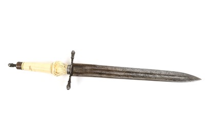 Lot 41 - A plug bayonet of circa 1715 for an officer's...