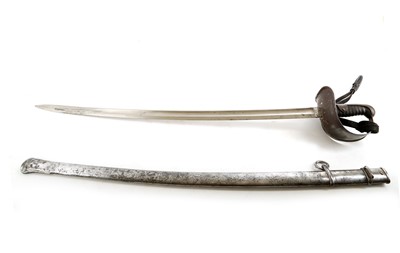 Lot 134 - A Swiss cavalry sword and scabbard, dating to...