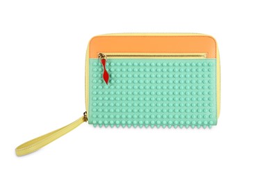 Lot 442 - Christian Louboutin Spiked iPad Case, blue and...