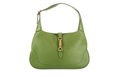 Lot 401 - Gucci Green Jackie O Shoulder Bag, grained...