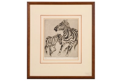 Lot 316 - OROVIDA PISSARRO (FRENCH 1893 - 1968) Zebra...