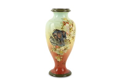 Lot 530 - A Royal Doulton Faience vase of baluster form...