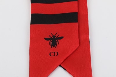 Lot 85 - Christian Dior Red Mitzah Twilly Scarf, c....