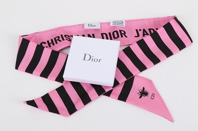 Lot 146 - Christian Dior Pink Mitzah Twilly Scarf, c....