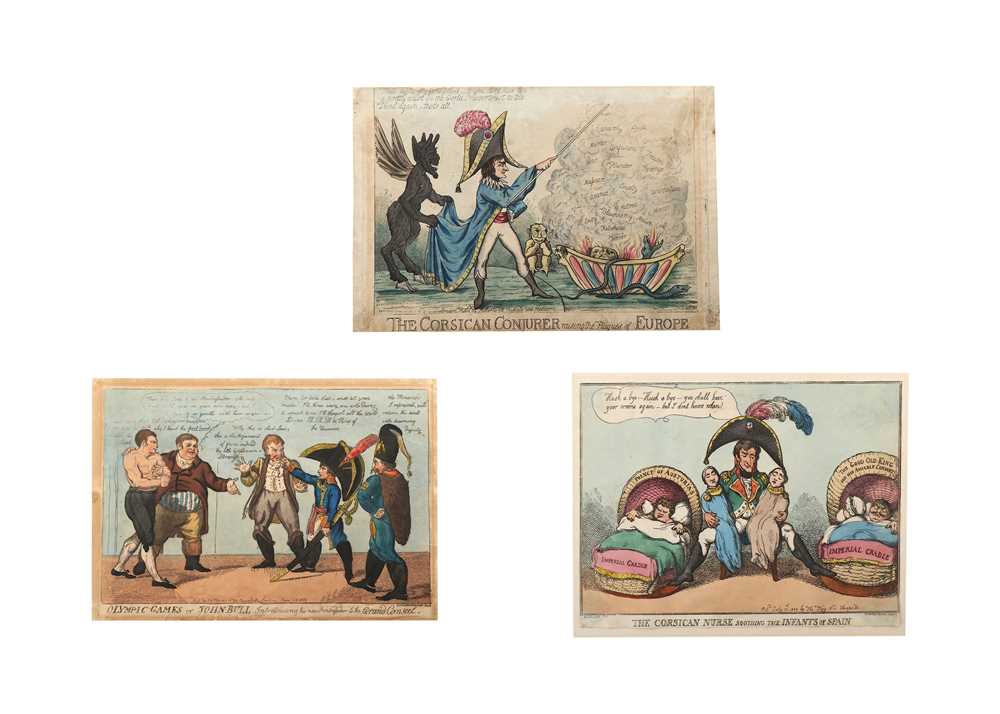 Lot 268 - Napoleonic Satire.- Cruikshank (Isaac) Olympic...