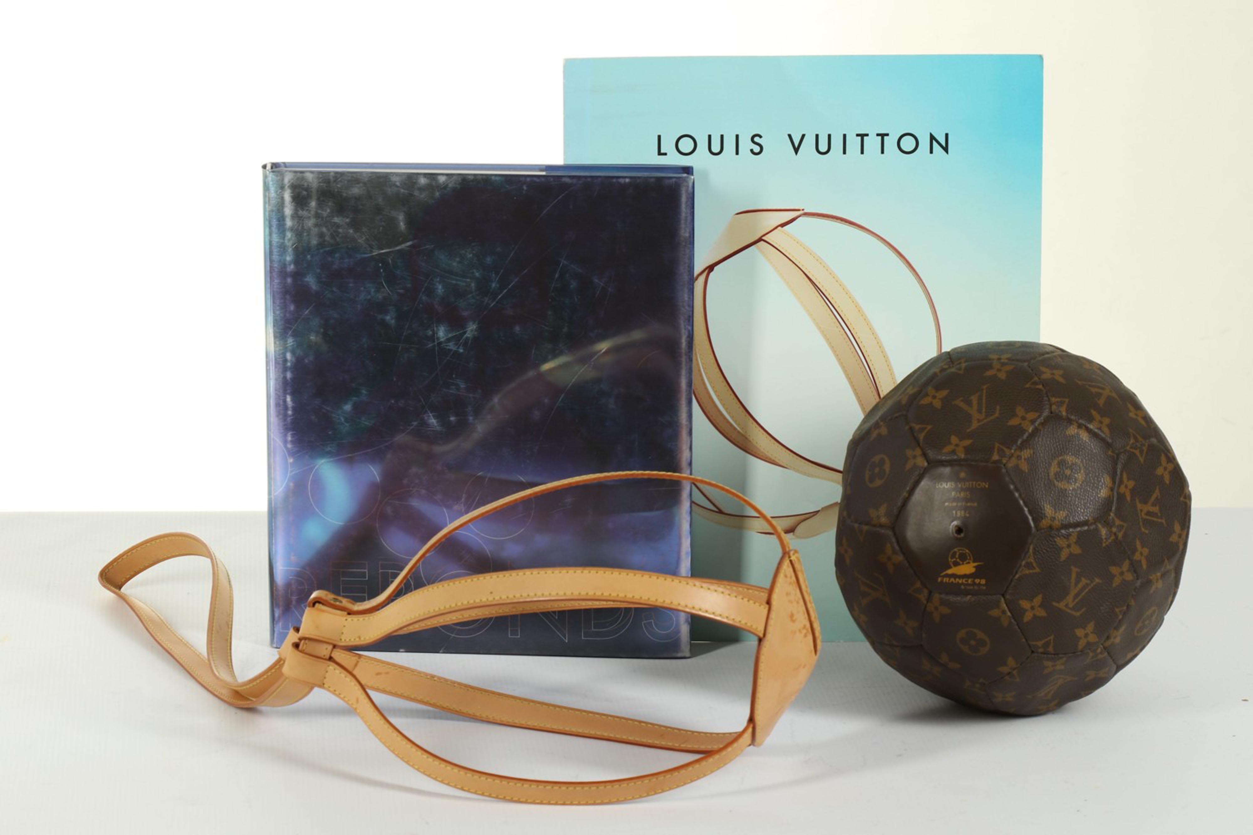 NWT LOUIS VUITTON SOCCER BALL LIMITED EDITION MONOGRAM 1998 WORLD CUP