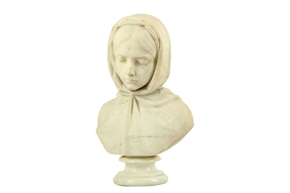 Lot 20 - AN ITALIAN MARBLE BUST. Modelled as a young...