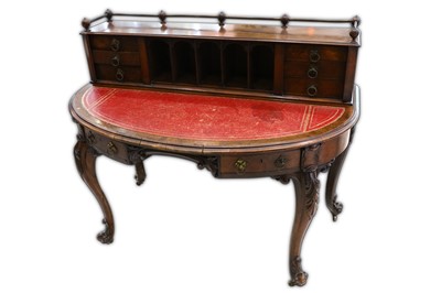 Lot 719 - An Irish circa 1840's walnut writing desk,...
