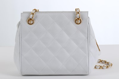 Lot 302 - Chanel Petite White Handbag, c. 1994-96,...