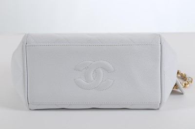 Lot 302 - Chanel Petite White Handbag, c. 1994-96,...