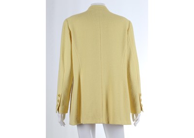 Lot 333 - Chanel Pale Yellow Boucle Jacket, Spring 1997,...