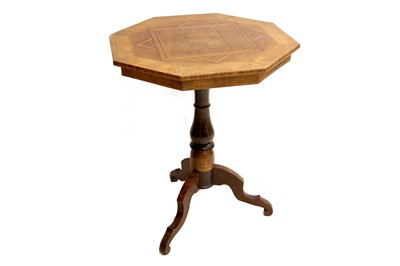 Lot 99 - A NORTH ITALIAN WALNUT WINE TABLE. Late 19th...