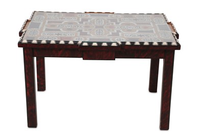 Lot 97 - A SMALL RECTANGULAR COFFEE TABLE. Early 20th...