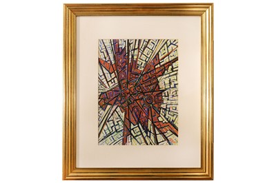 Lot 87 - H. BASHIR. 'Fractured City'. Signed 'Victor...