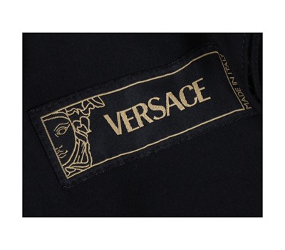 Lot 103 - Versace Black Blazer, zip and pocket details...