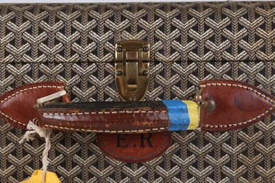 Lot 354 - Goyard Goyardine Suitcase 75, 1970s, hard...