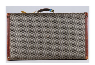 Lot 354 - Goyard Goyardine Suitcase 75, 1970s, hard...