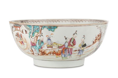 Lot 45 - A CHINESE FAMILLE ROSE 'LADIES' BOWL. Qing...