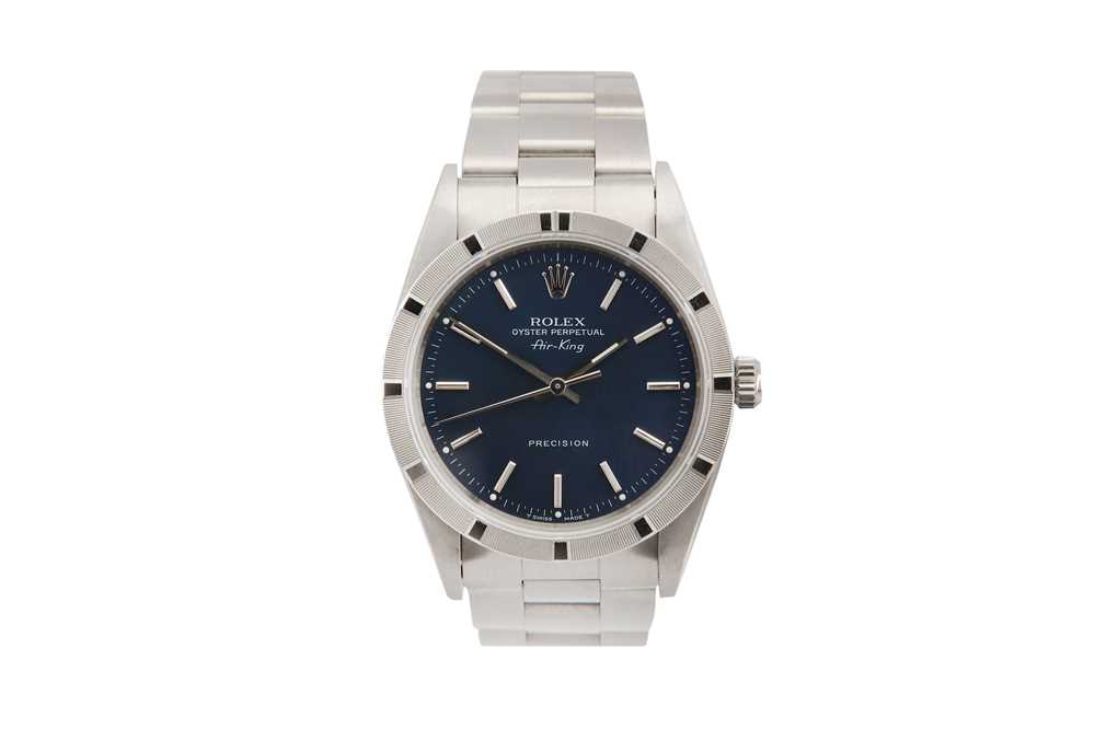 Lot 314 - ROLEX. A STAINLESS STEEL AUTOMATIC BRACELET...