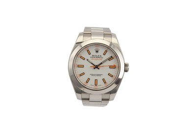 Lot 316 - ROLEX. A GENTS STAINLESS STEEL GENTS AUTOMATIC...