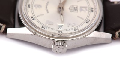 Lot 283 - TAG HEUER. A GENTS STAINLESS STEEL AUTOMATIC...