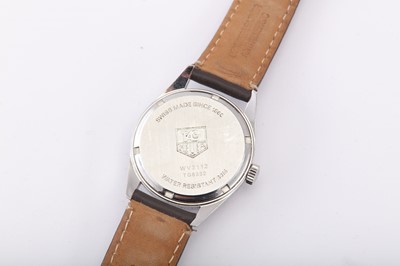 Lot 283 - TAG HEUER. A GENTS STAINLESS STEEL AUTOMATIC...
