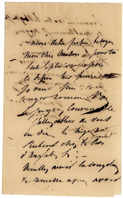 Lot 19 - Wappers (Egide Charles Gustave) Signed letter...