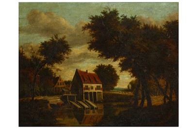 Lot 39 - AFTER MEINDERT HOBBEMA  The watermill oil on...