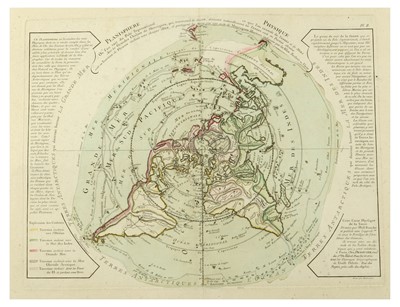 Lot 286 - Buache (Philip) Planisphère Physique ou l'on...