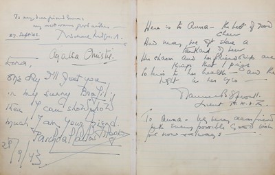 Lot 23 - Autograph Album.- Incl. Agatha Christie Guest...