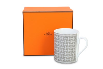 Lot 154 - Hermes 'Mosaique au 24 Platinum' Porcelain Mug,...