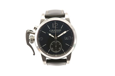 Lot 323 - GRAHAM. A  GENTS STAINLESS STEEL AUTOMATIC...