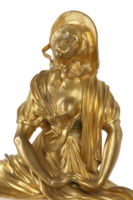 Lot 25 - A LATE 19TH CENTURY FRENCH GILT BRONZE AND...