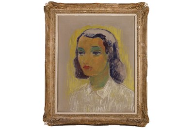Lot 305 - N BLAUGRUND (FINNISH 20TH CENTURY) Portrait of...