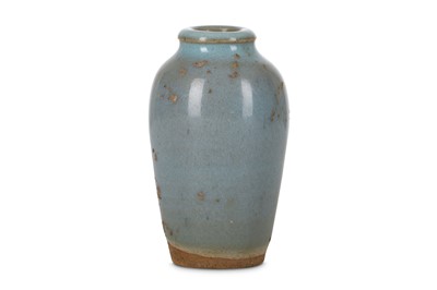 Lot 394 - A CHINESE MINIATURE JUN YAO VASE. Yuan Dynasty...